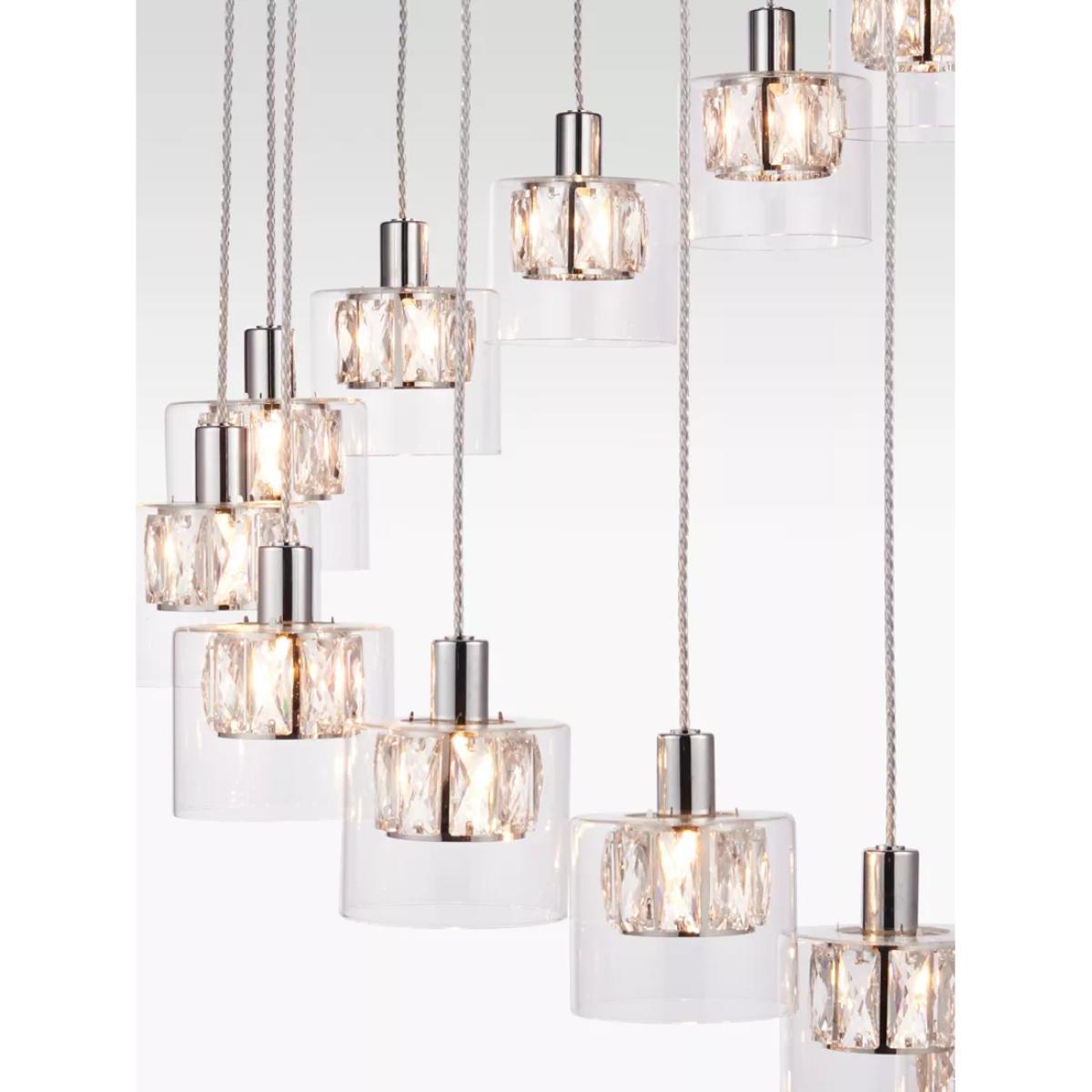 Bay Lighting Nina 12 Pendant Cluster Ceiling Light, Clear – image 3