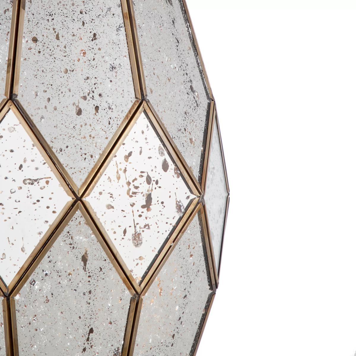 John Lewis & Partners Romy Easy-to-Fit Mirrored Glass Ceiling Shade, Gold – image 5