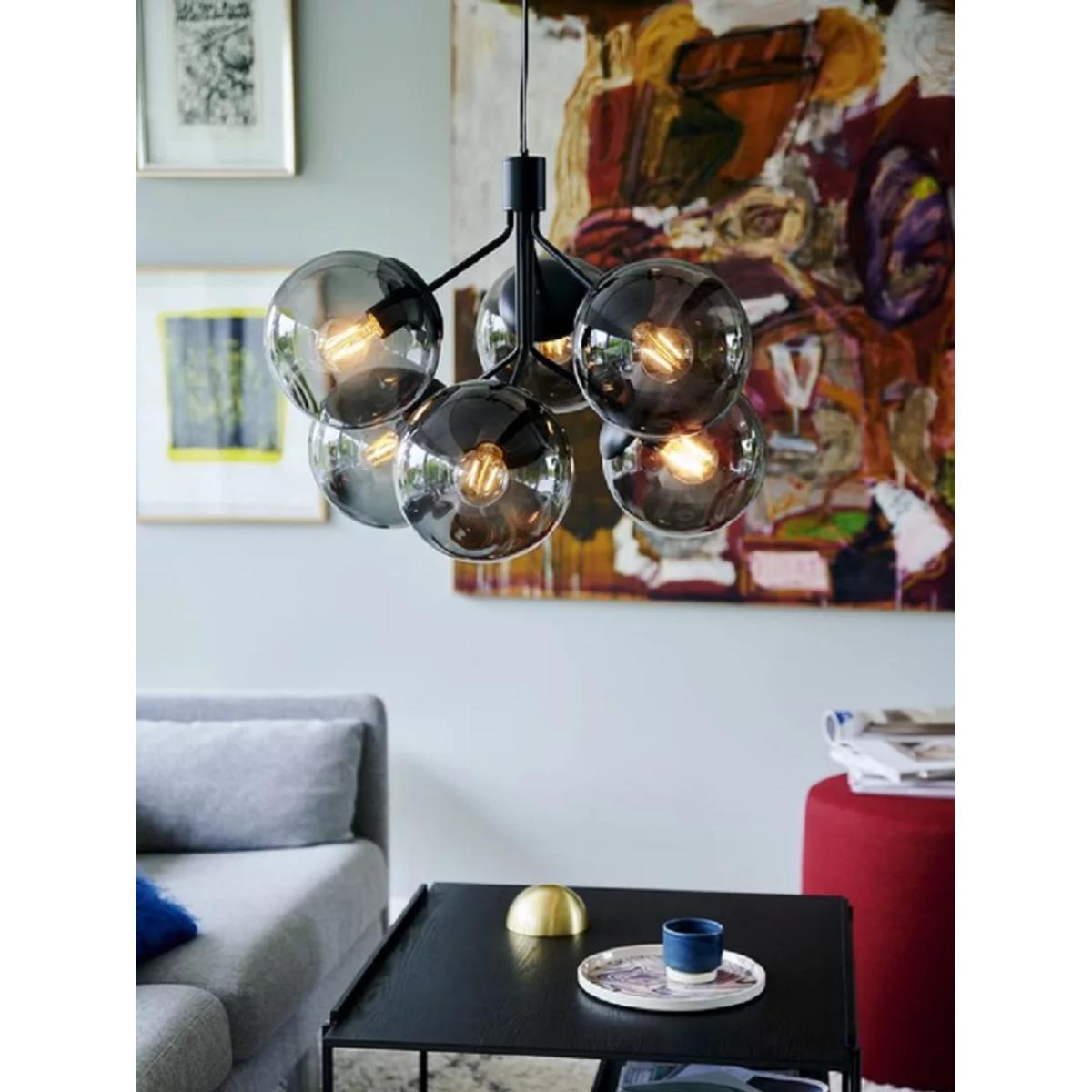 Nordlux Ivona 6 Arm Ceiling Light, Smoke/Black – image 3