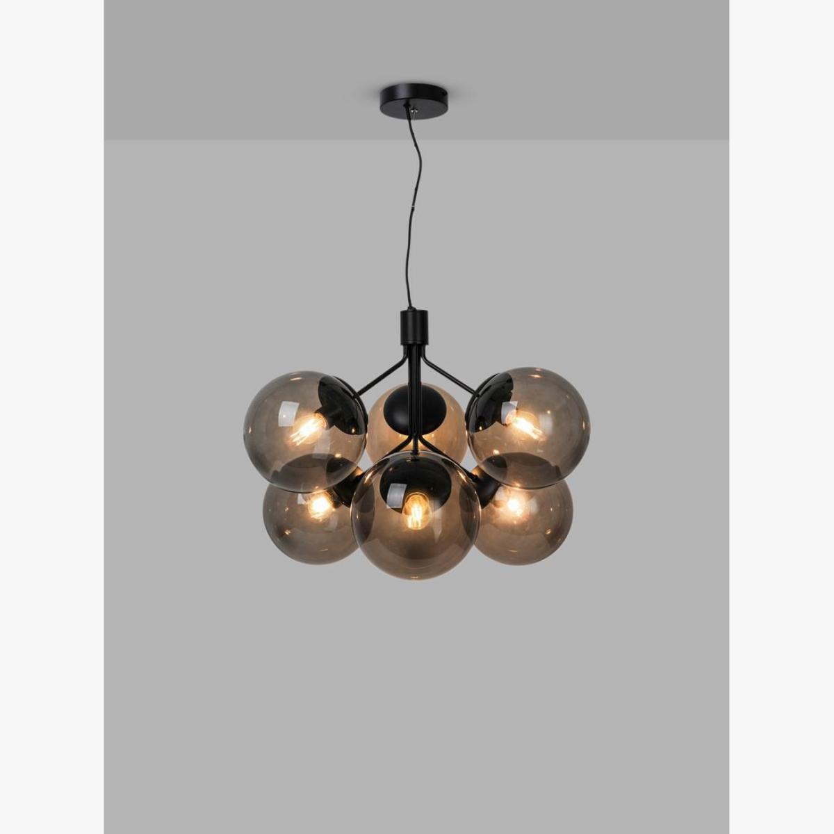 Nordlux Ivona 6 Arm Ceiling Light, Smoke/Black – image 1
