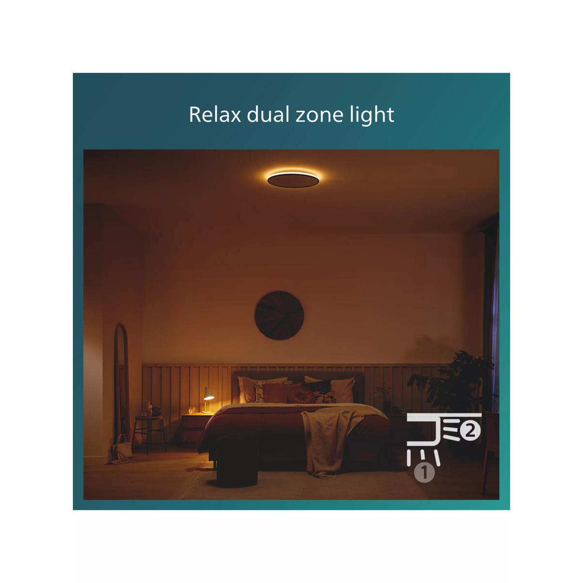 Philips Ozziet Flush Ceiling Light, Black – image 7