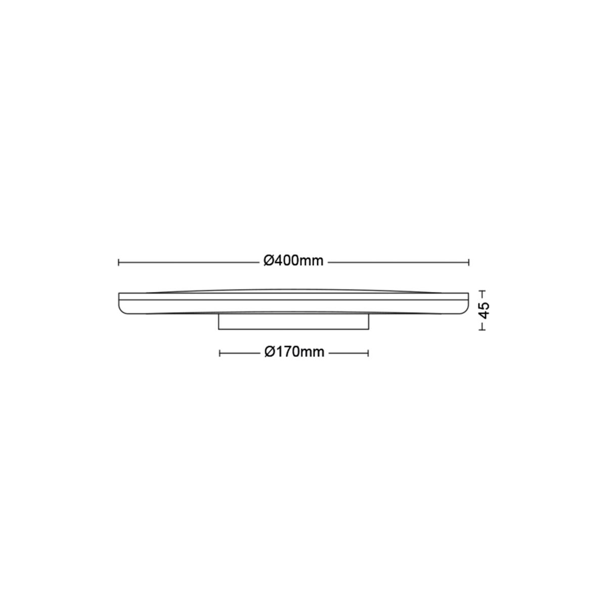 Philips Ozziet Flush Ceiling Light, Black – image 9