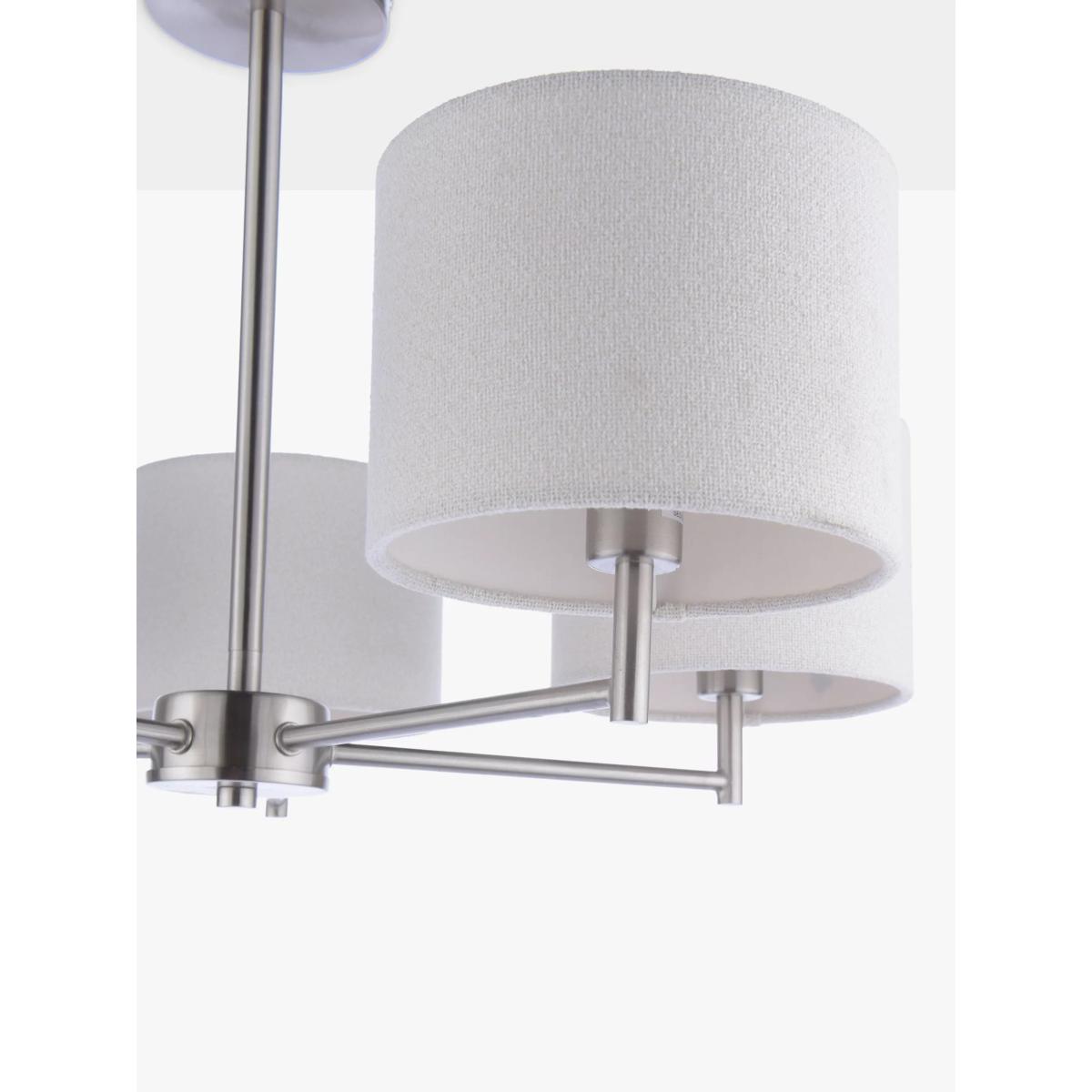 John Lewis Blakely 5 Arm Ceiling Light, Silver – image 3