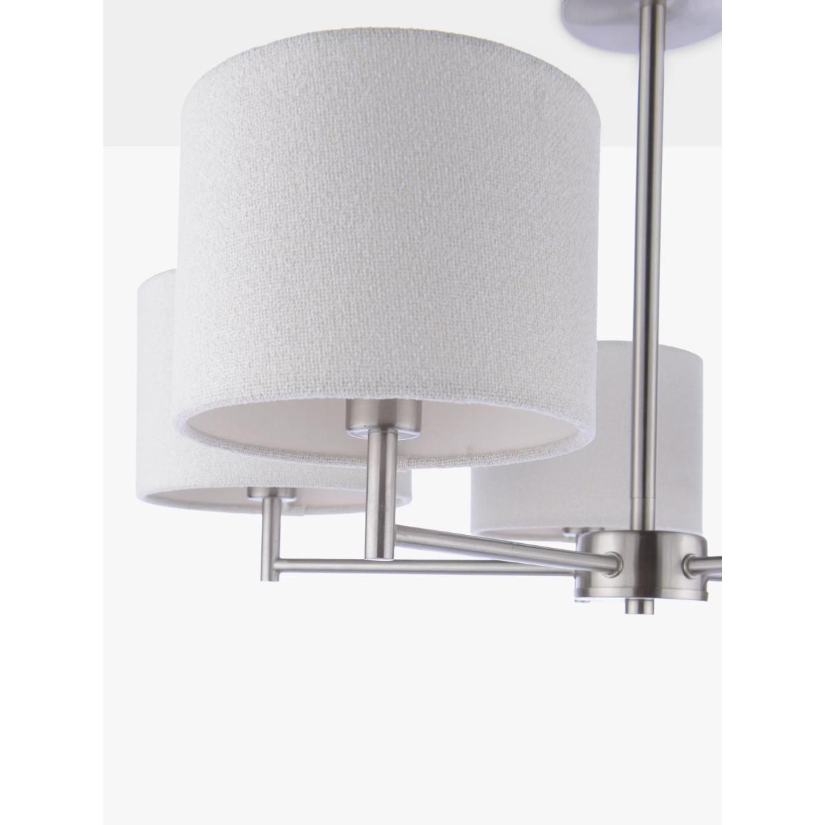 John Lewis Blakely 5 Arm Ceiling Light, Silver – image 4