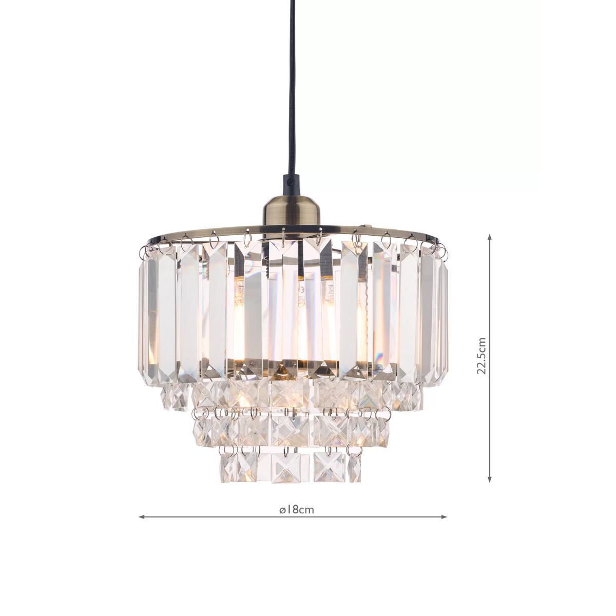 Laura Ashley Vienna Crystal Glass Easy-to-Fit Ceiling Shade – image 5