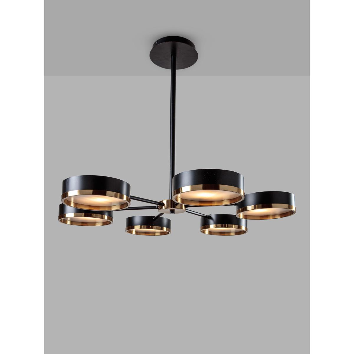 Pure White Lines Moscow 6 Arm Ceiling Light – image 2