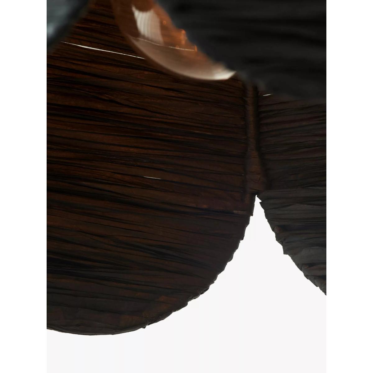 Pacific Lifestyle Petal Black Raffia Pendant Ceiling Light, Black – image 6