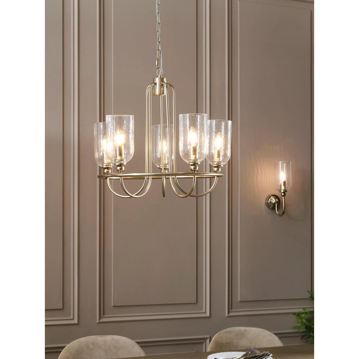 John Lewis Chalice 5 Arm Ceiling Light, Brushed Brass – image 5