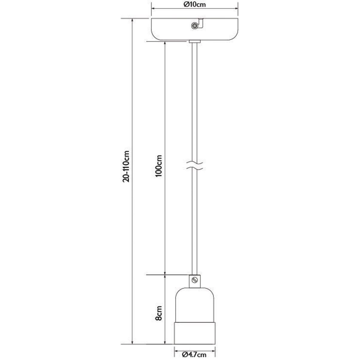John Lewis & Partners Basic Ceiling Pendant Cord, White – image 6