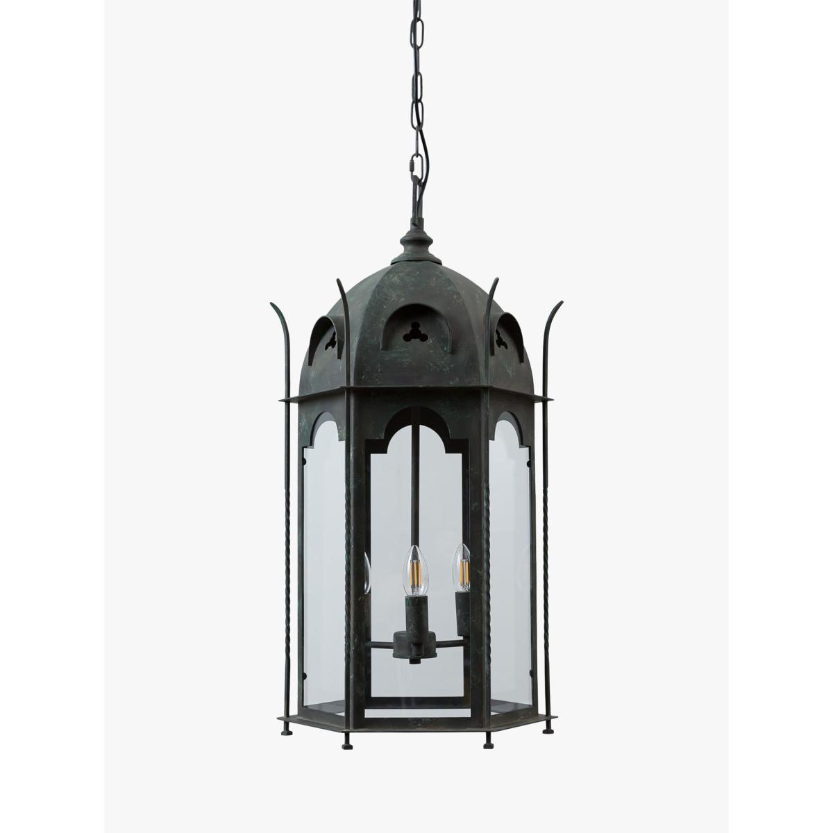 Pure White Lines Penn Lantern Ceiling Light, Metallic – image 2