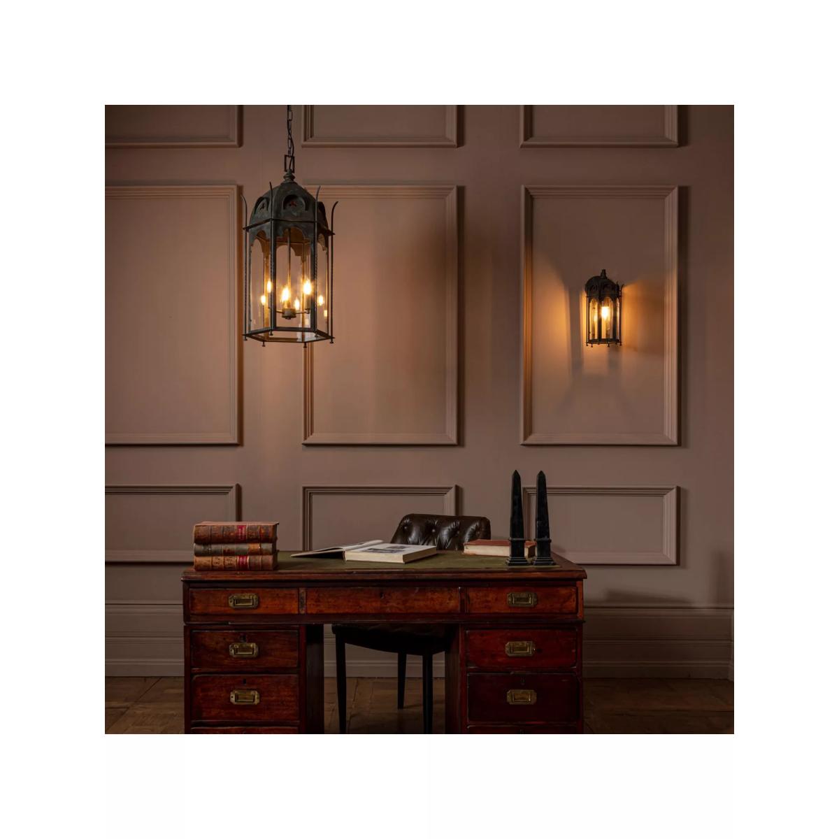 Pure White Lines Penn Lantern Ceiling Light, Metallic – image 11