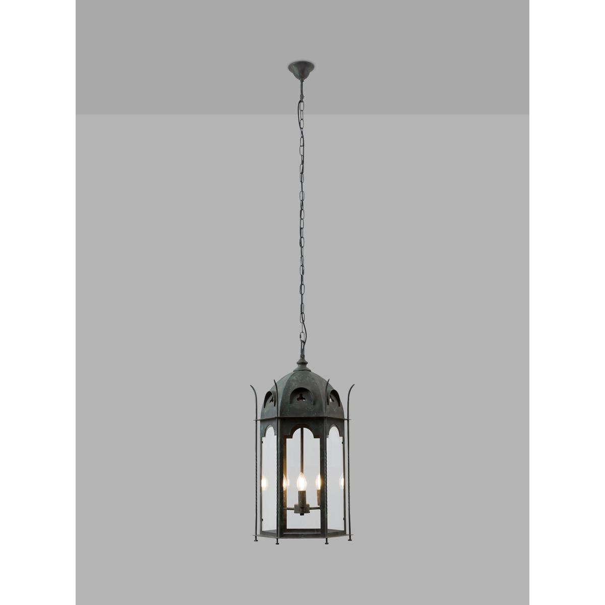 Pure White Lines Penn Lantern Ceiling Light, Metallic – image 3