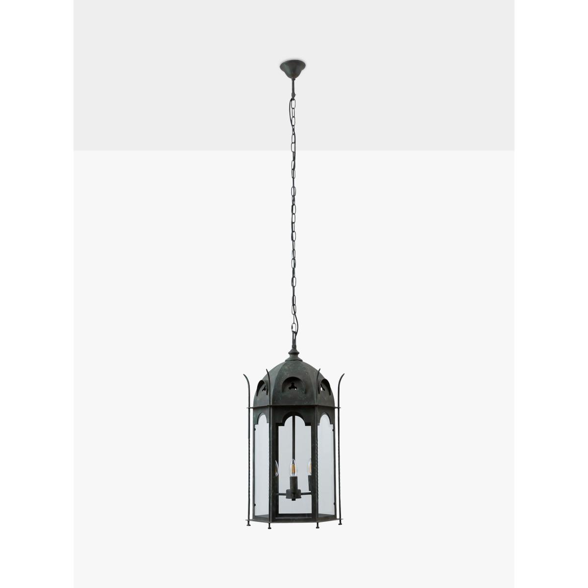Pure White Lines Penn Lantern Ceiling Light, Metallic – image 4
