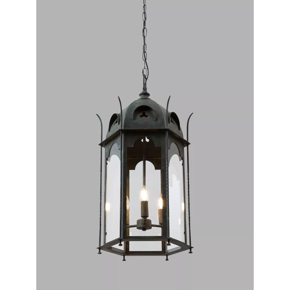 Pure White Lines Penn Lantern Ceiling Light, Metallic – image 5