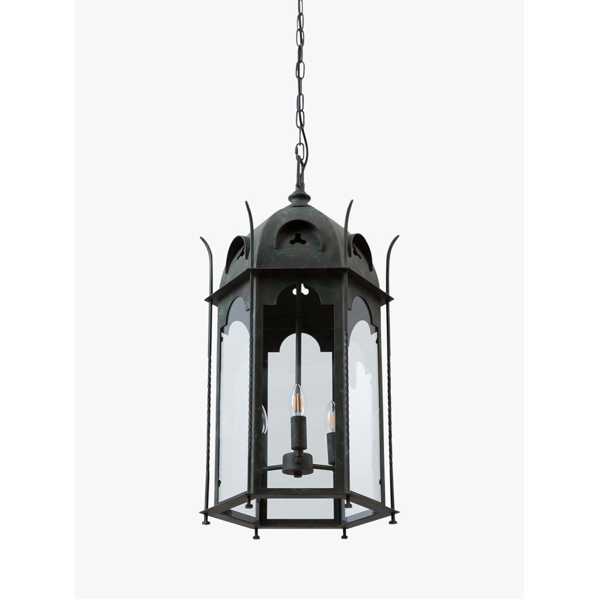 Pure White Lines Penn Lantern Ceiling Light, Metallic – image 6