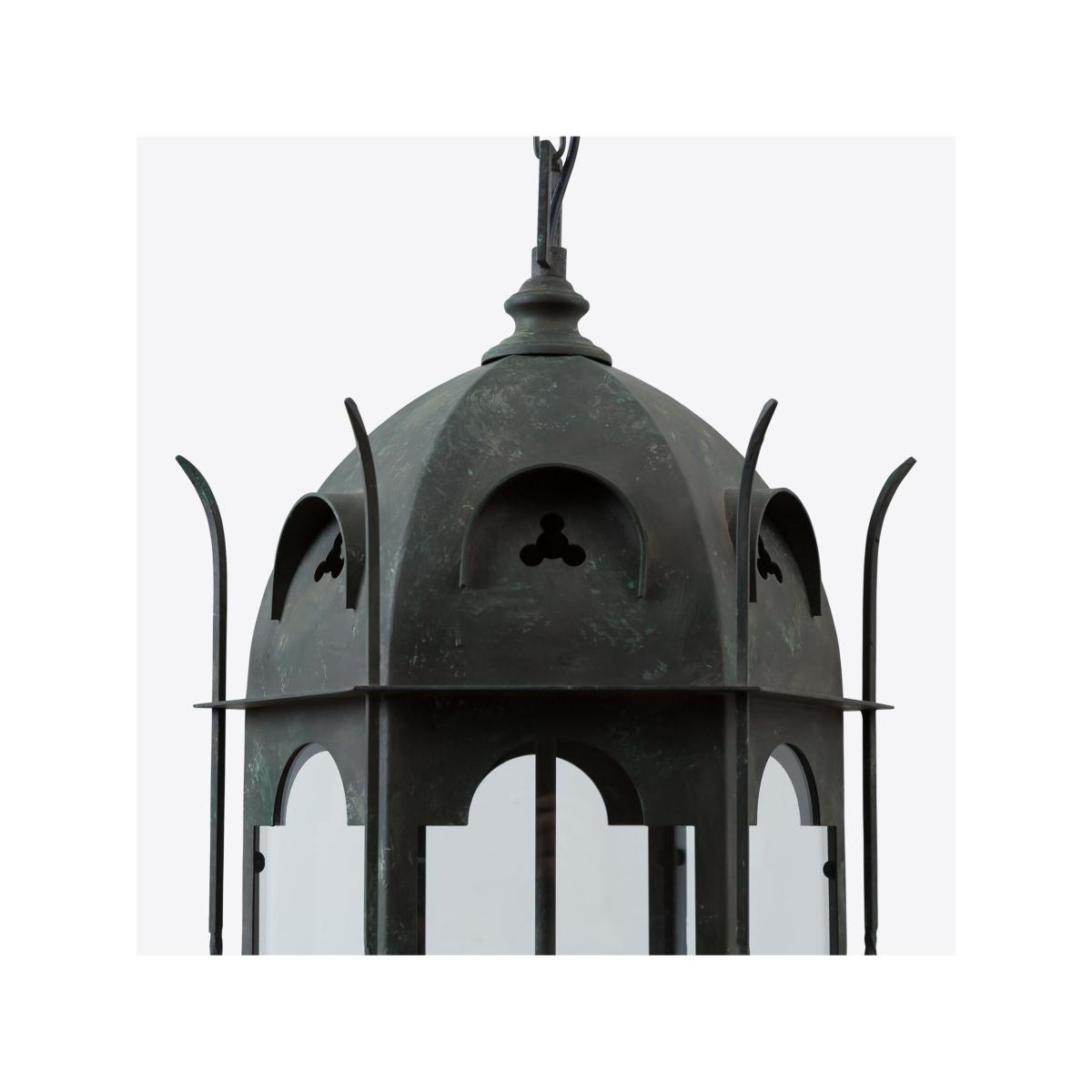Pure White Lines Penn Lantern Ceiling Light, Metallic – image 7