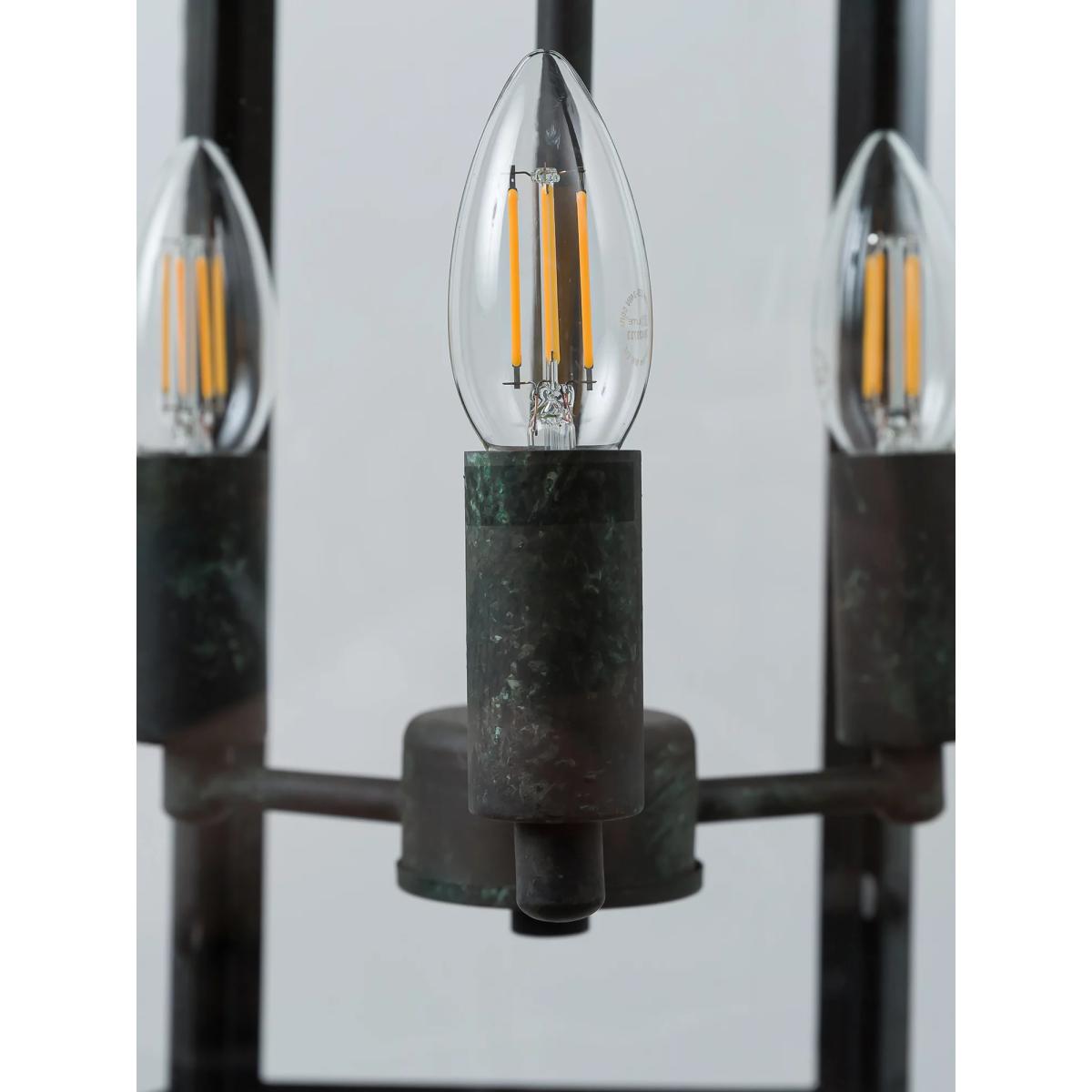 Pure White Lines Penn Lantern Ceiling Light, Metallic – image 10