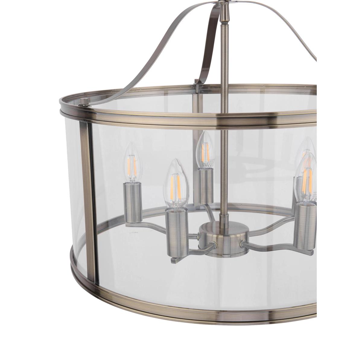 Laura Ashley Harrington 5 Arm Ceiling Light, Antique Brass – image 4