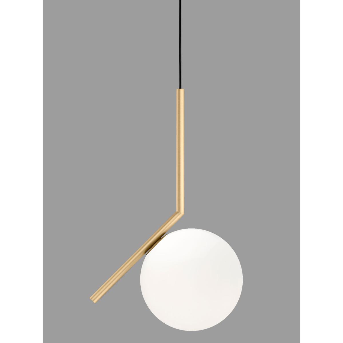Flos IC S1 Ceiling Light, 20cm, Brushed Brass – image 1