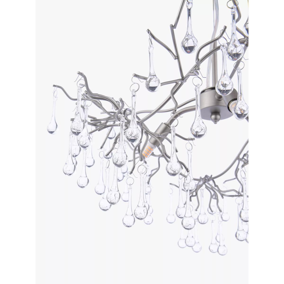 Laura Ashley Willow 3 Arm Ceiling Light, Pewter – image 5