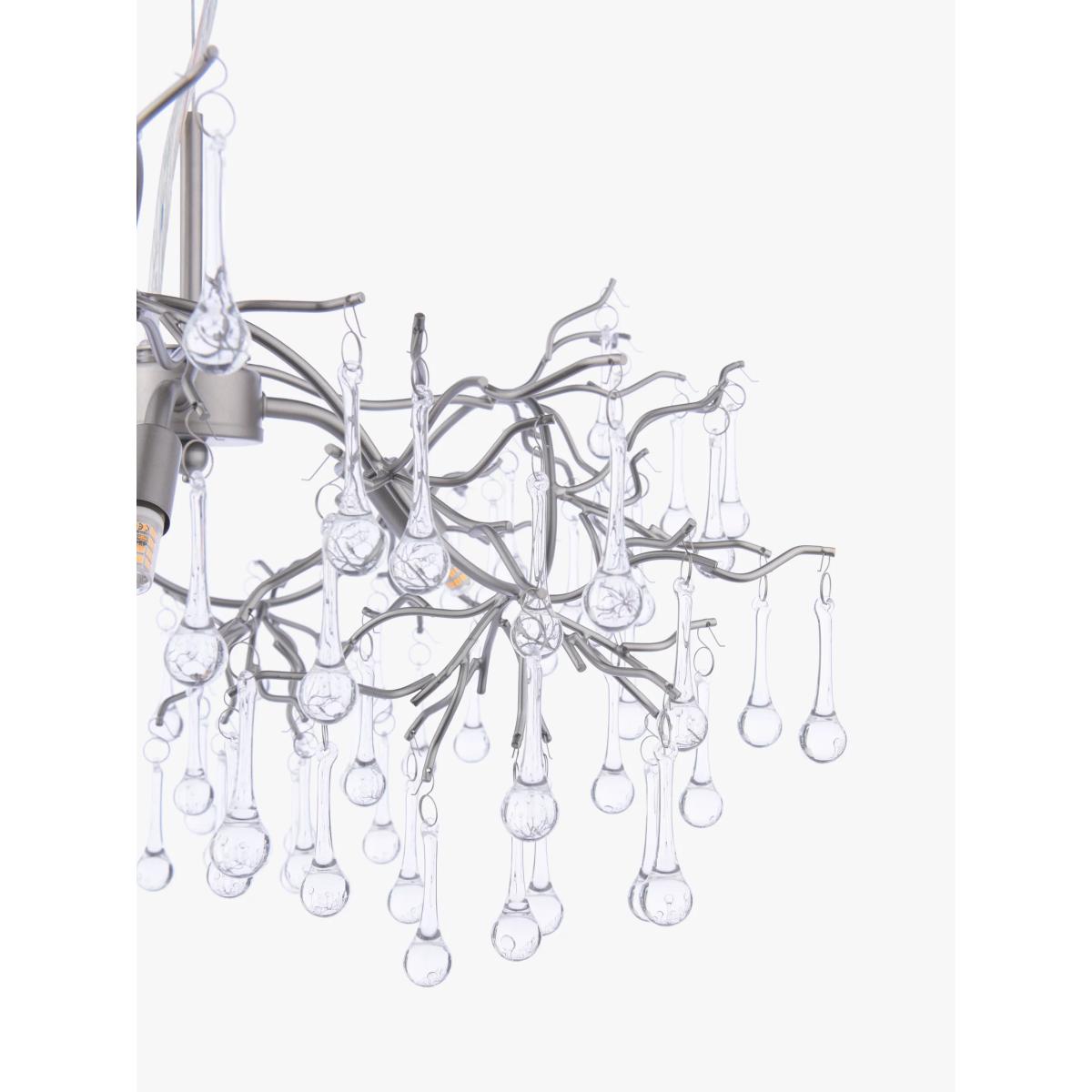 Laura Ashley Willow 3 Arm Ceiling Light, Pewter – image 6