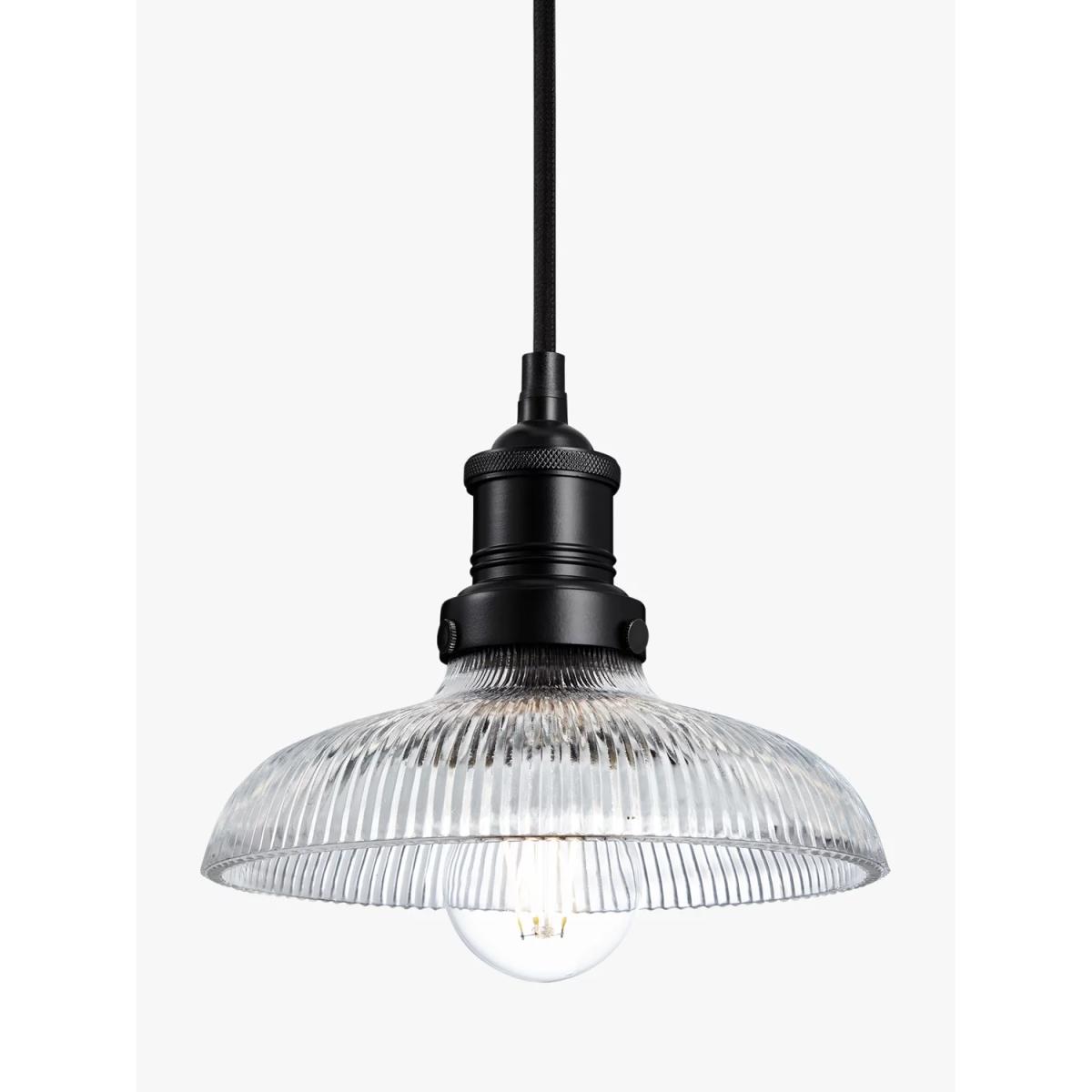 Industville Brooklyn Glass Dome Pendant Ceiling Light, 20cm – image 2