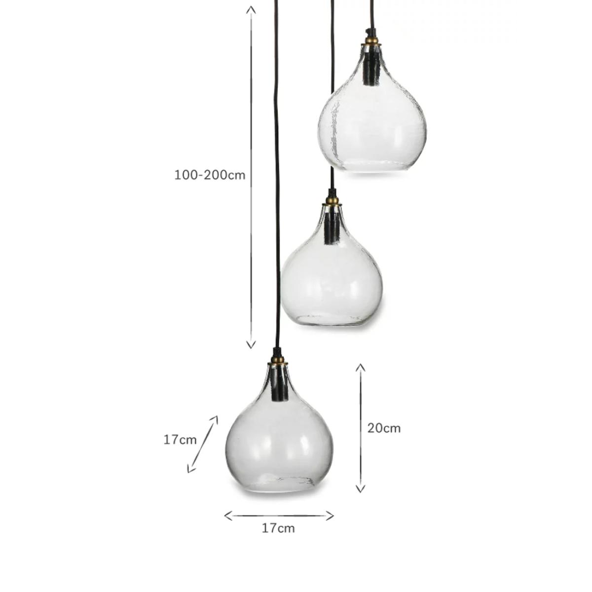 Nkuku Ziva Glass Cluster Pendant Light – image 6