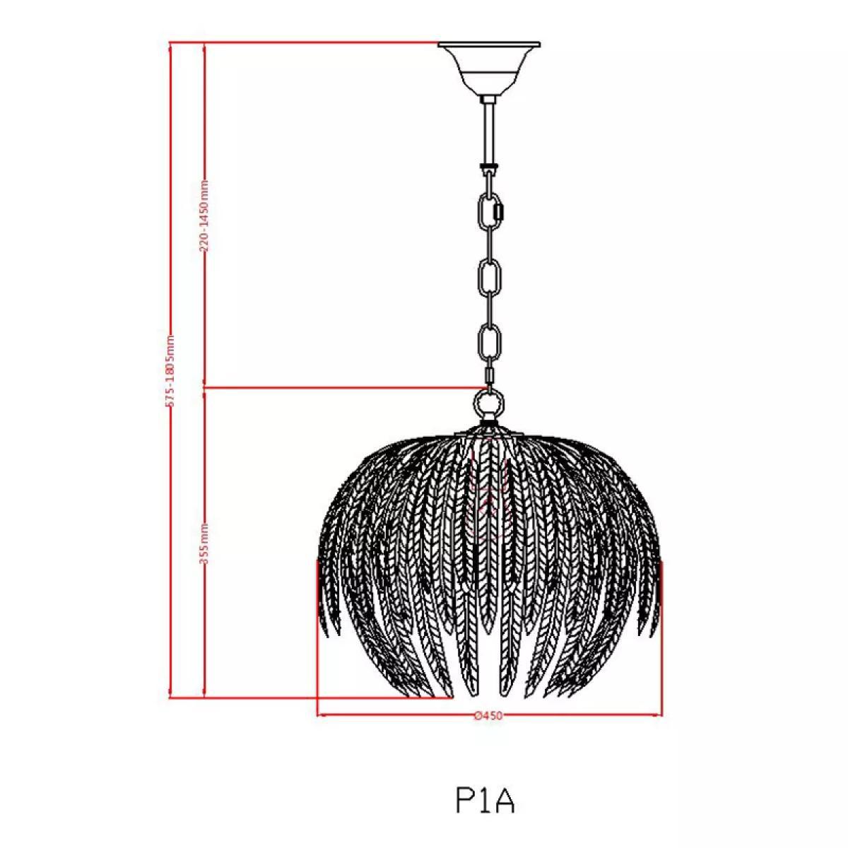 John Lewis & Partners Montserrat Mini Silver Leaf Ceiling Light – image 8