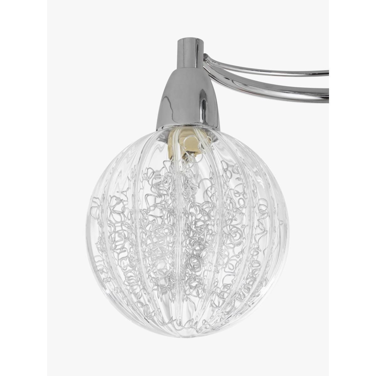 John Lewis & Partners Robertson Semi Flush 3 Arm Ceiling Light, Chrome – image 4