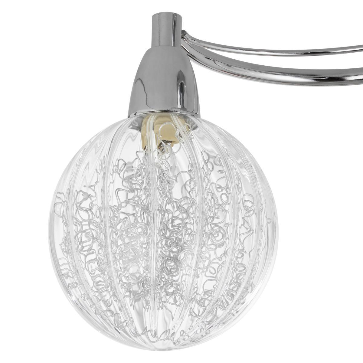 John Lewis & Partners Robertson Semi Flush 3 Arm Ceiling Light, Chrome – image 6