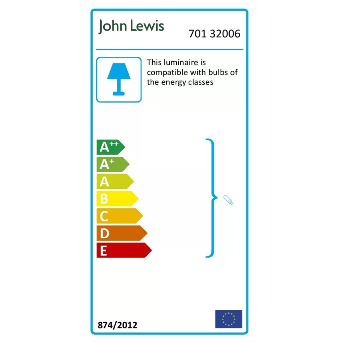 John Lewis & Partners Robertson Semi Flush 3 Arm Ceiling Light, Chrome – image 9