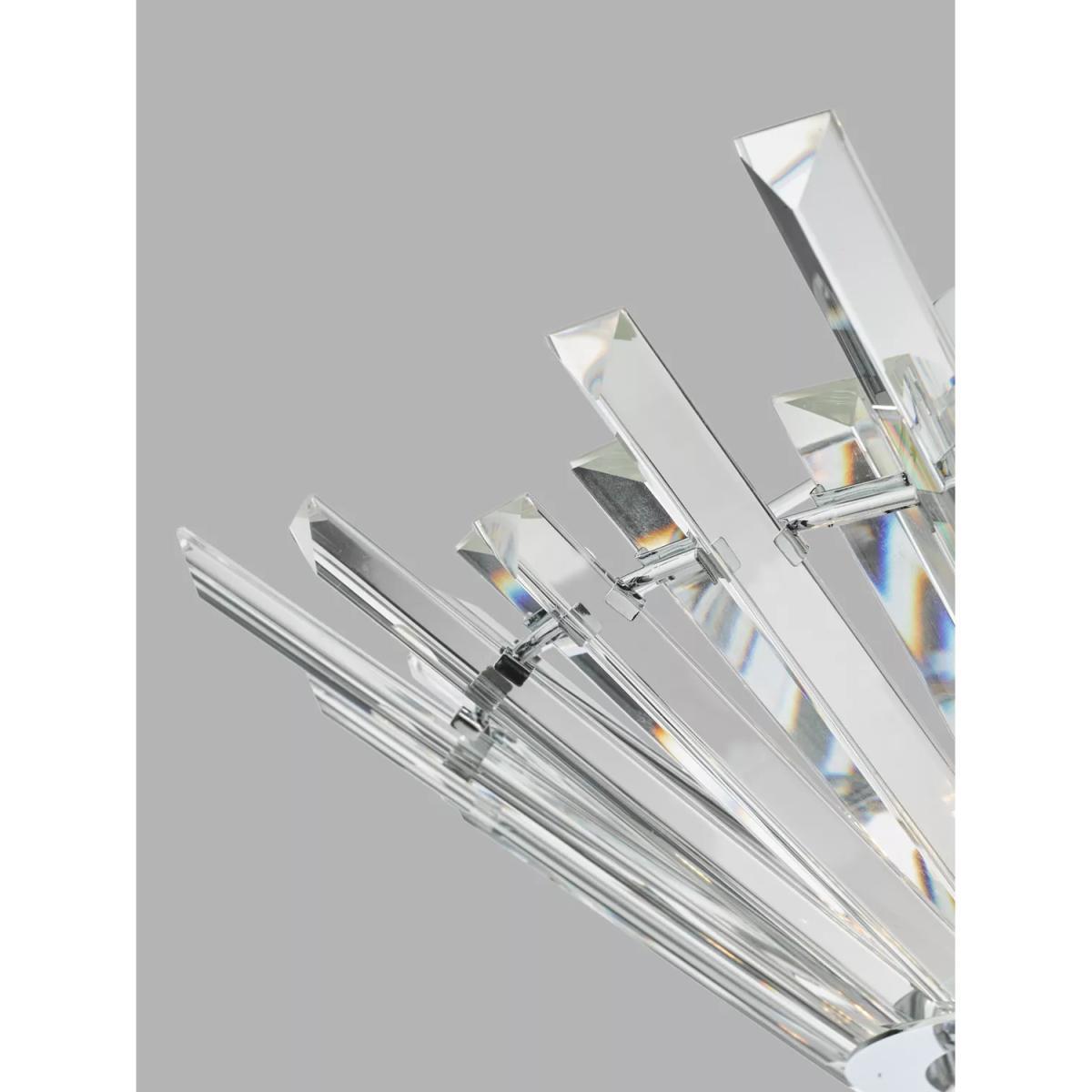 Där Nimbus Faceted Crystal Flush Ceiling Light, Clear – image 2
