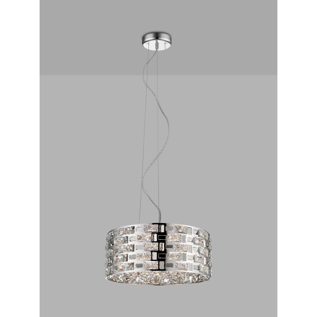 Impex Lola Crystal Ceiling Light, Large