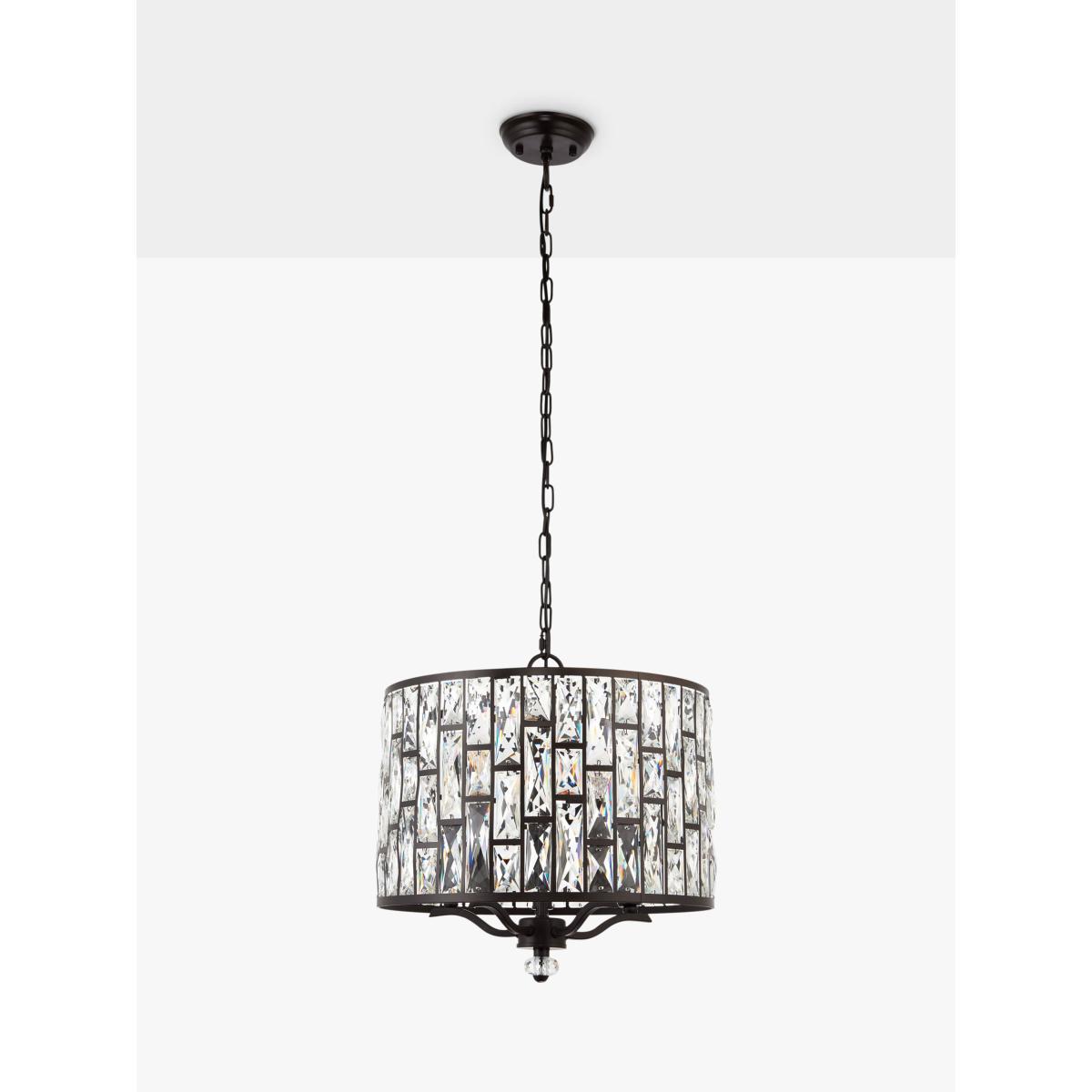 Bay Lighting Onyx Crystal Ceiling Light, Small, Clear/Metallic Bronze – image 2