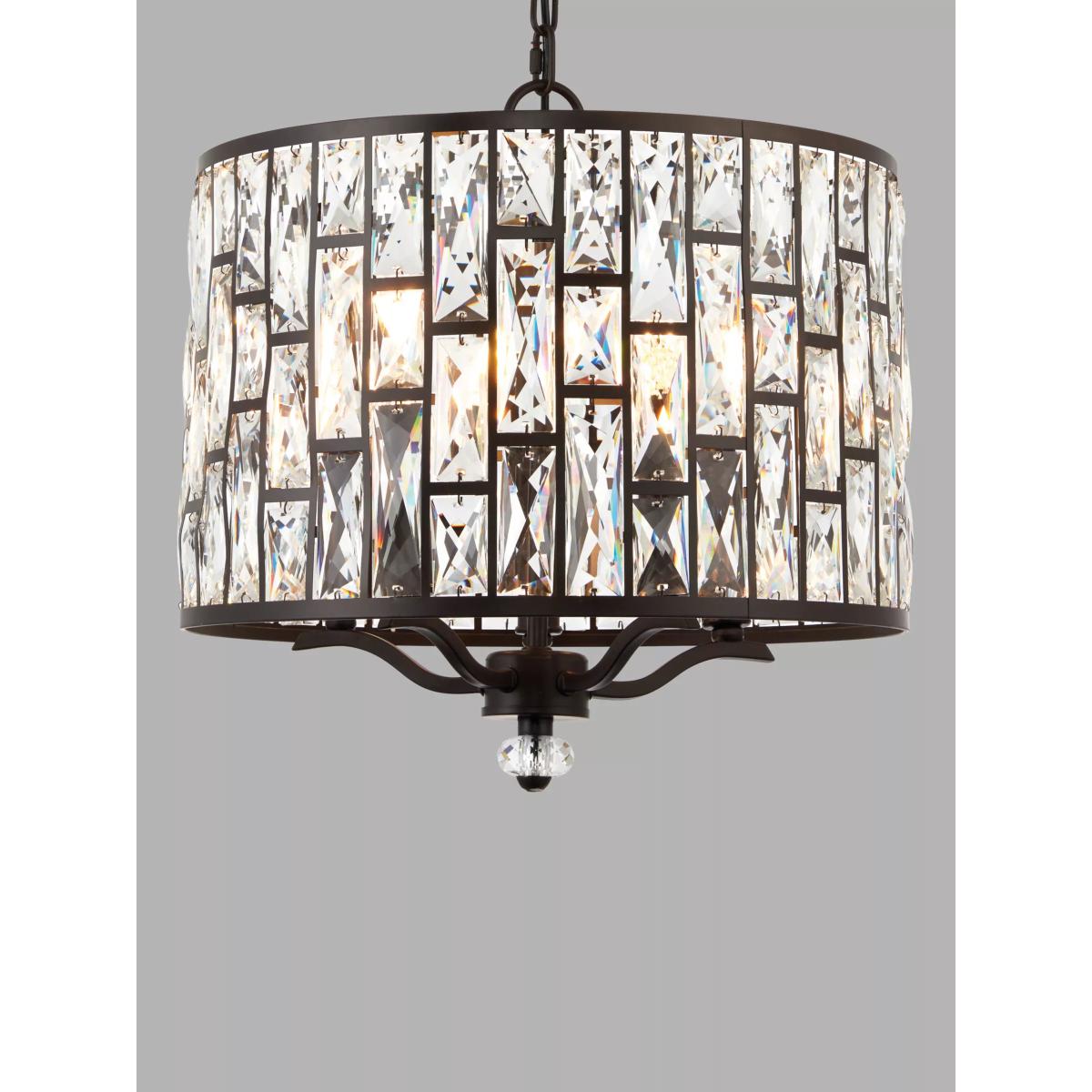 Bay Lighting Onyx Crystal Ceiling Light, Small, Clear/Metallic Bronze – image 4