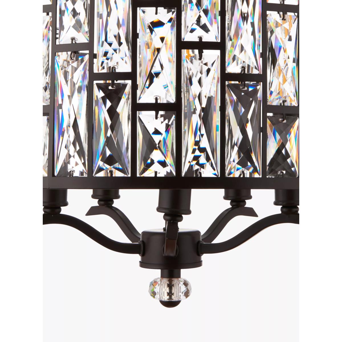 Bay Lighting Onyx Crystal Ceiling Light, Small, Clear/Metallic Bronze – image 5