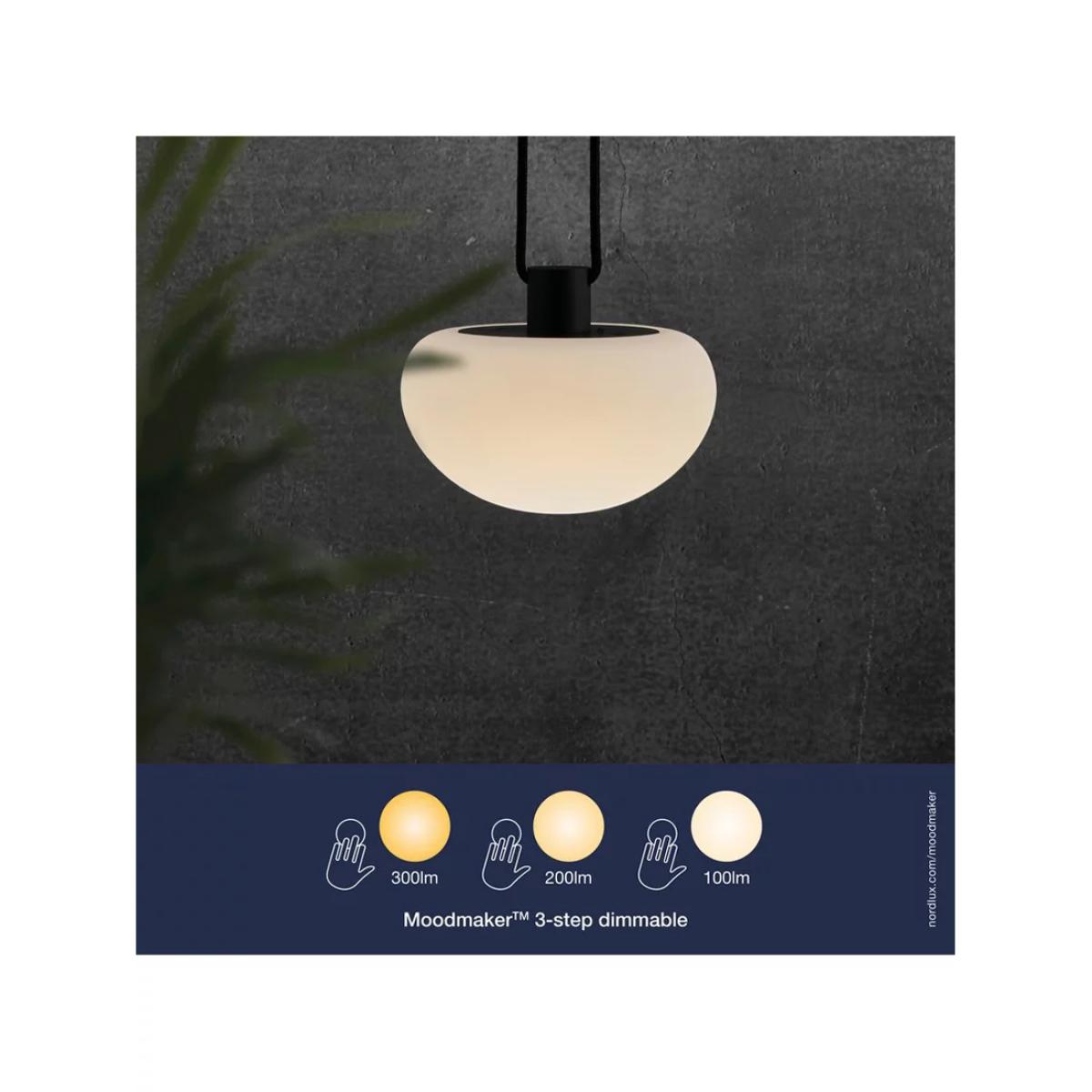Nordlux Sponge Outdoor Pendant Light, Black/White – image 3