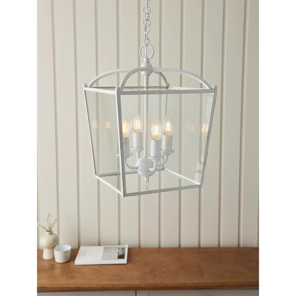 John Lewis Carlita Lantern Ceiling Light, White – image 6