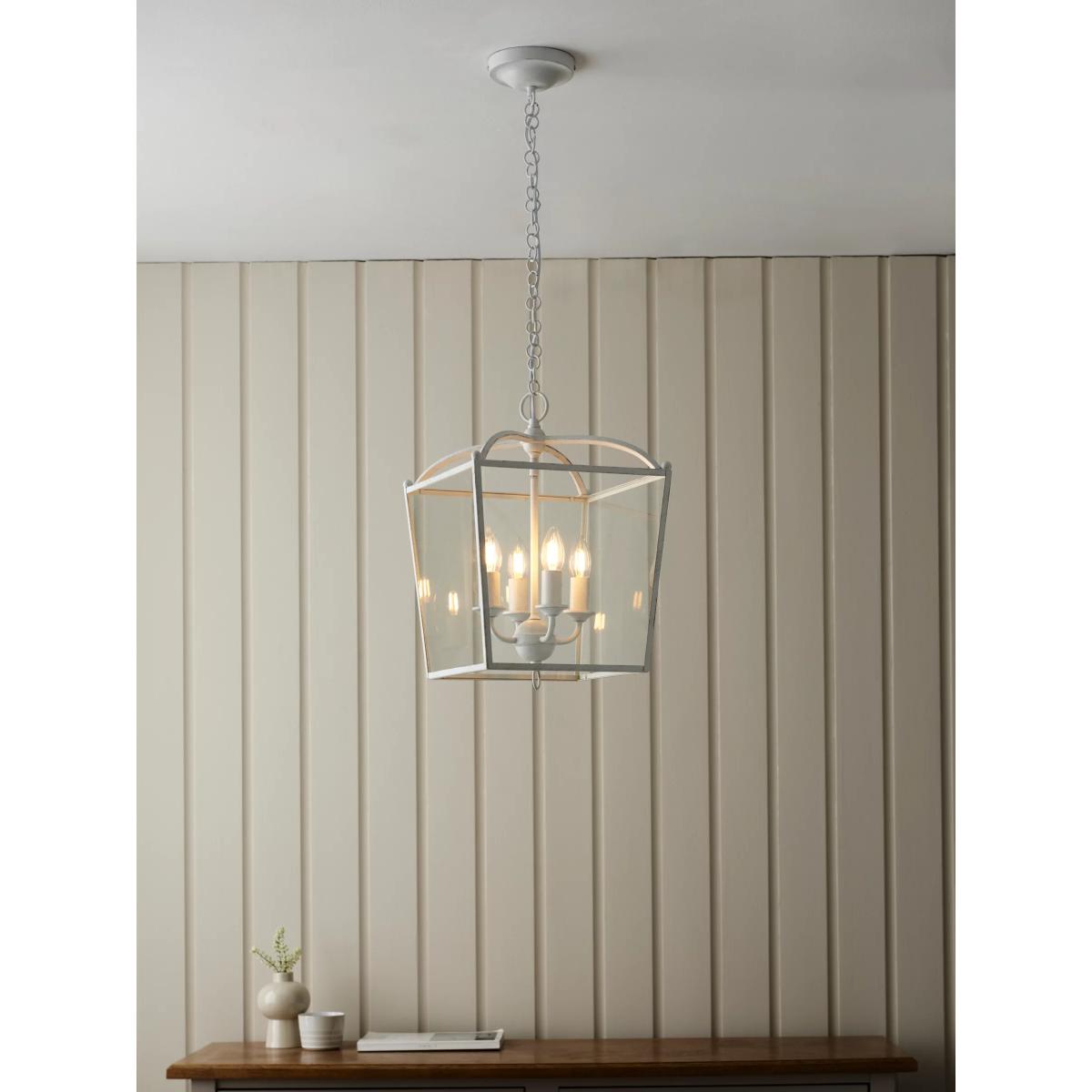 John Lewis Carlita Lantern Ceiling Light, White – image 7