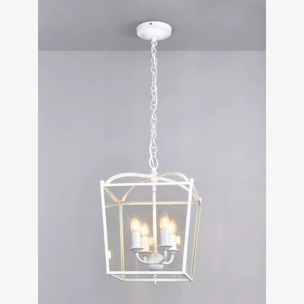 John Lewis Carlita Lantern Ceiling Light, White – image 1