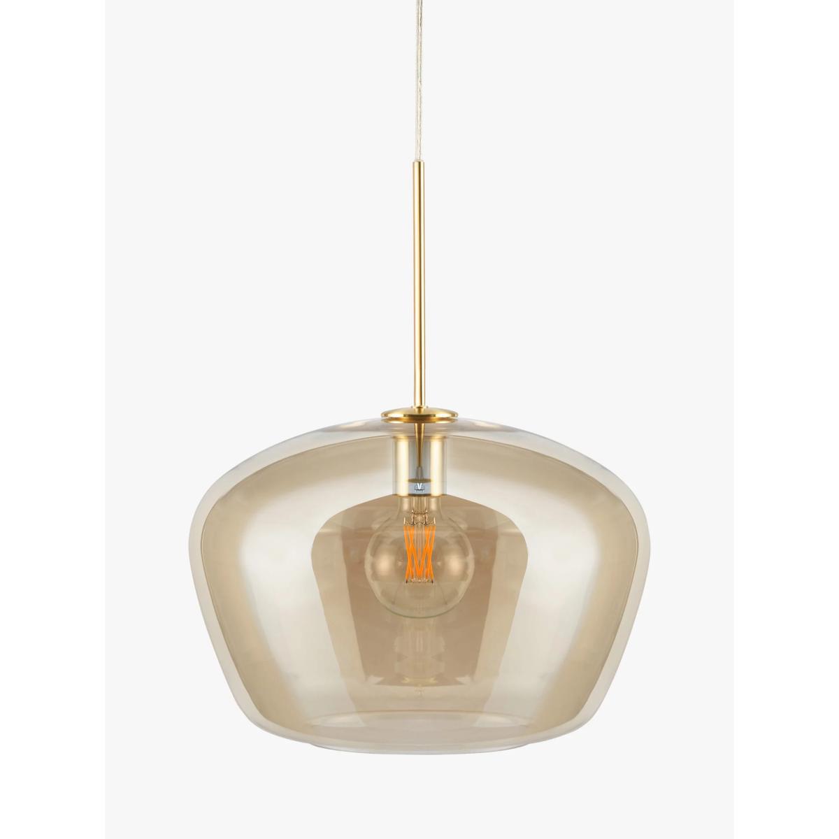 John Lewis & Partners Lustre Glass Ceiling Light, Gold – image 3