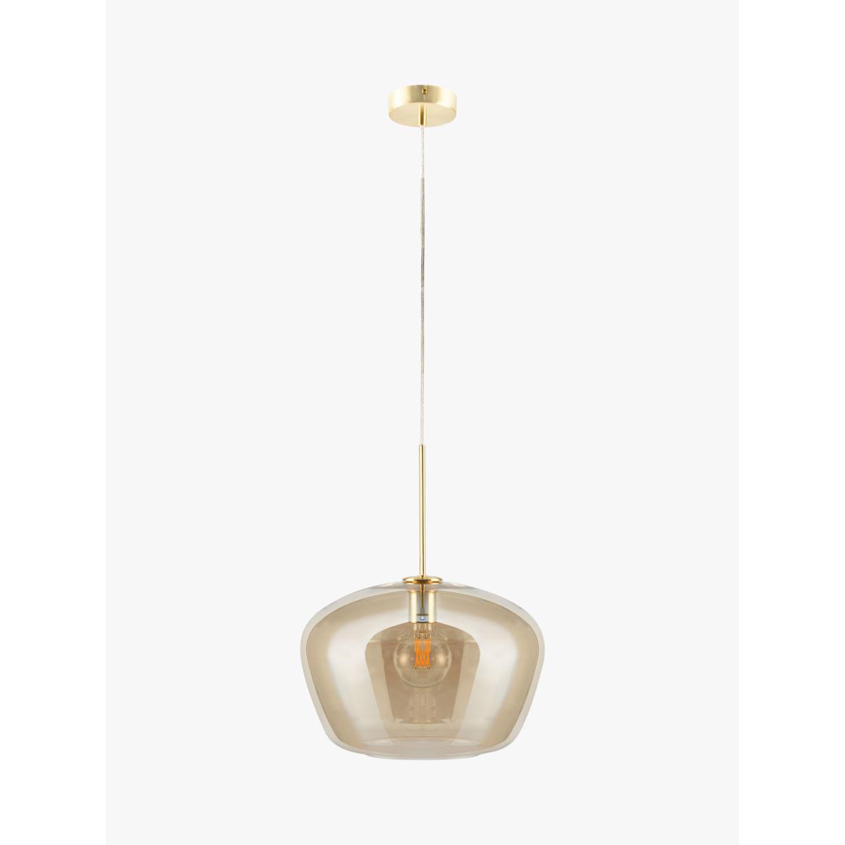 John Lewis & Partners Lustre Glass Ceiling Light, Gold – image 4