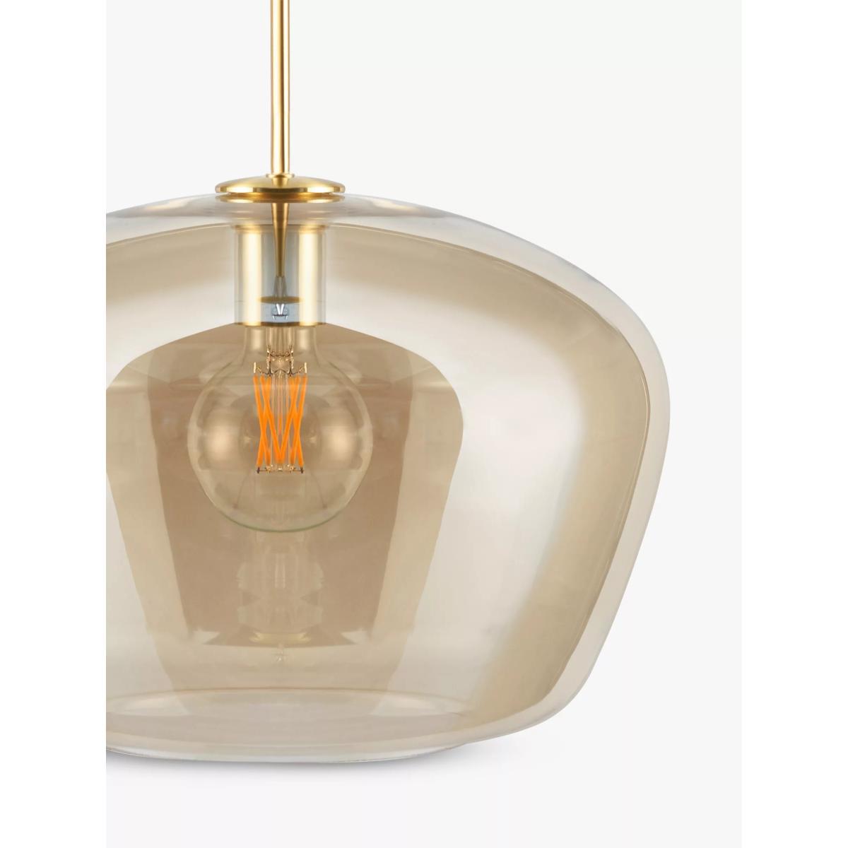 John Lewis & Partners Lustre Glass Ceiling Light, Gold – image 5