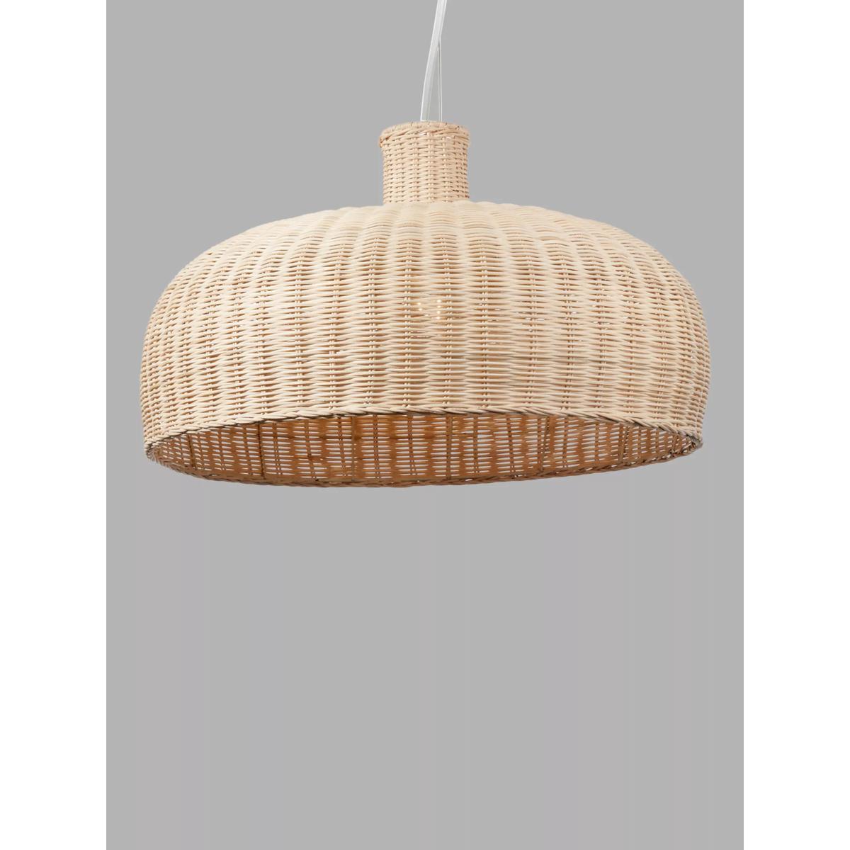 Pacific Lifestyle Caswell Rattan Dome Pendant Ceiling Light, Natural – image 4