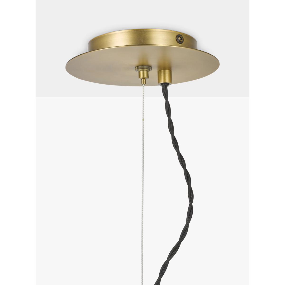 John Lewis Champagne Bubble Glass Pendant Ceiling Light, Champagne/Warm Brass – image 5