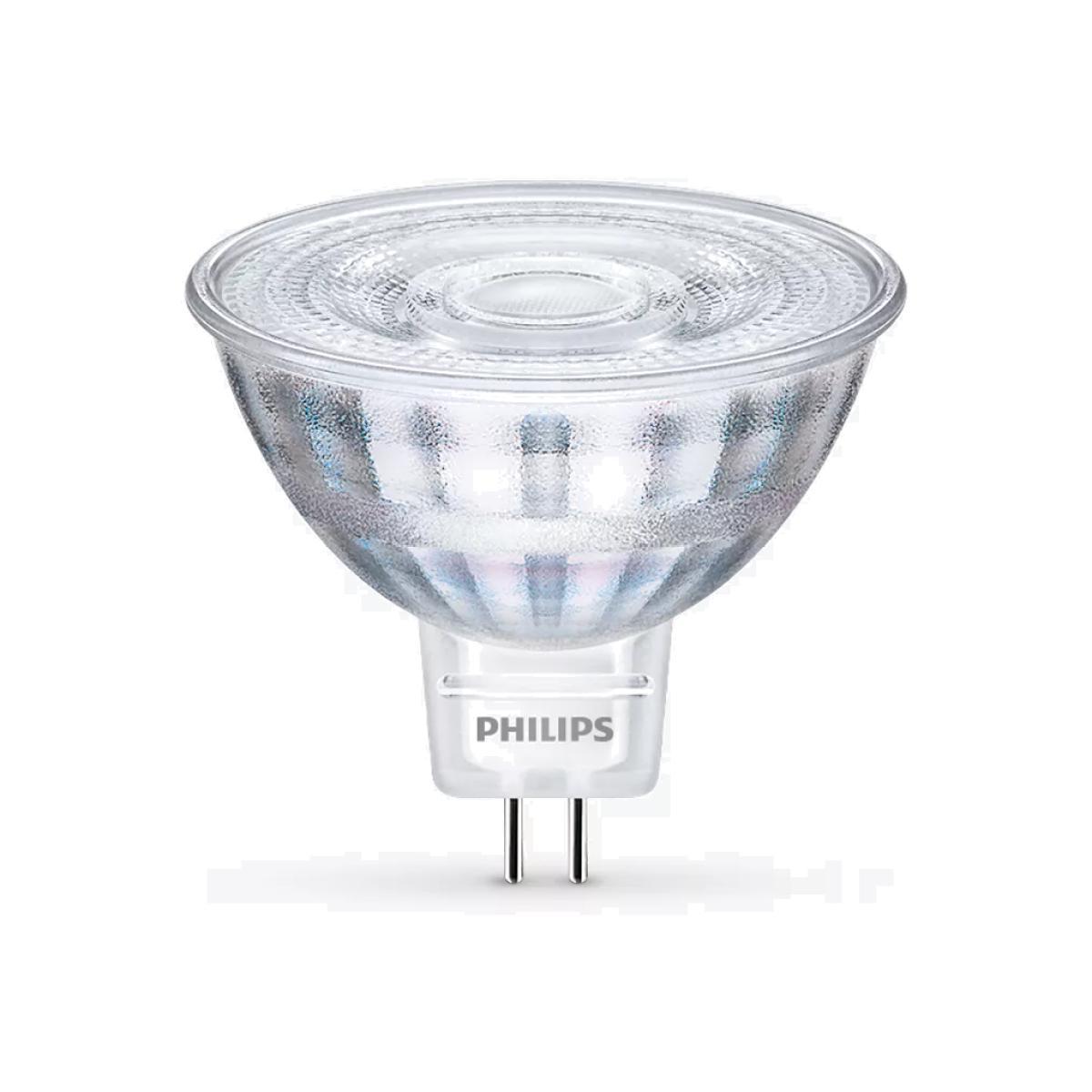 Philips 3W MR16 LED Non-Dimmable Spotlights, Pack of 2, White – image 1