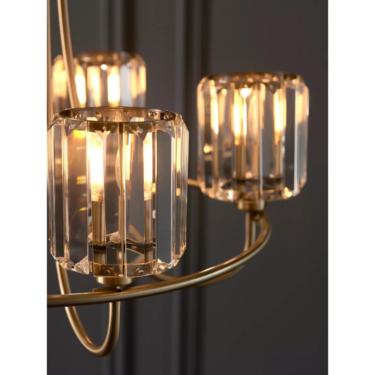 Bay Lighting Lyon 5 Arm Ceiling Light, Brass – image 5