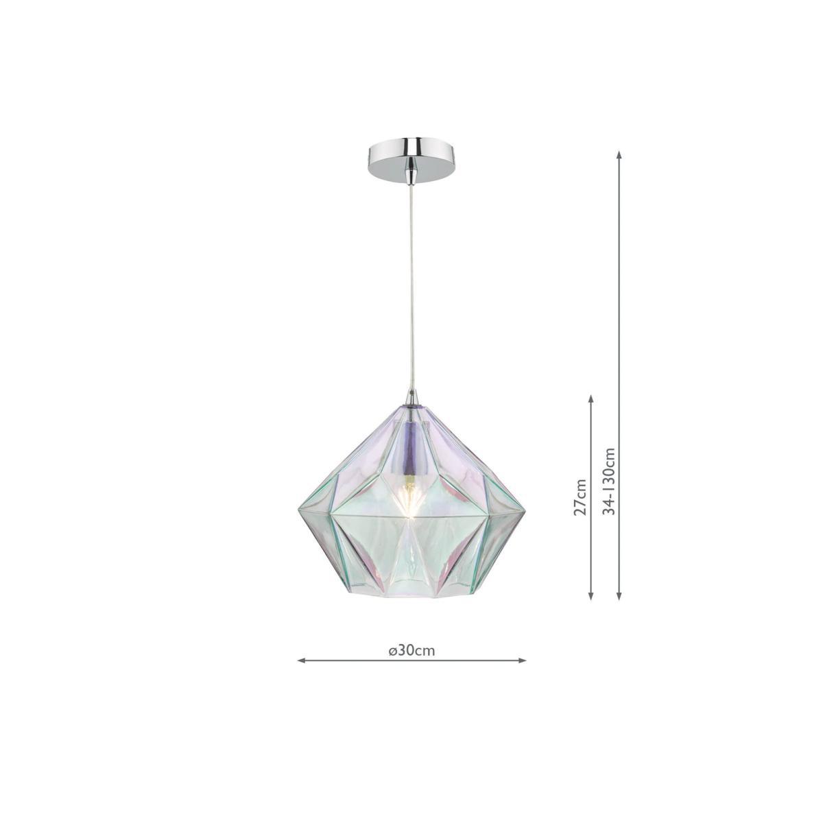 Där Gaia Glass Ceiling Light, Iridescent – image 5