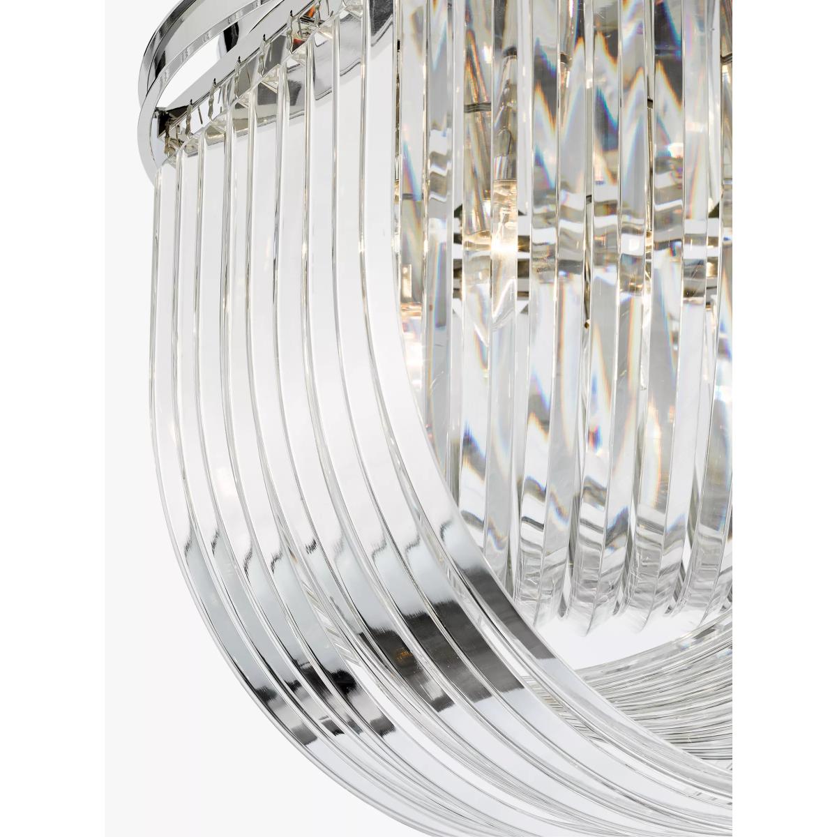 English Heritage Eltham 4 Light Swagged Crystal Flush Ceiling Light, Clear – image 3