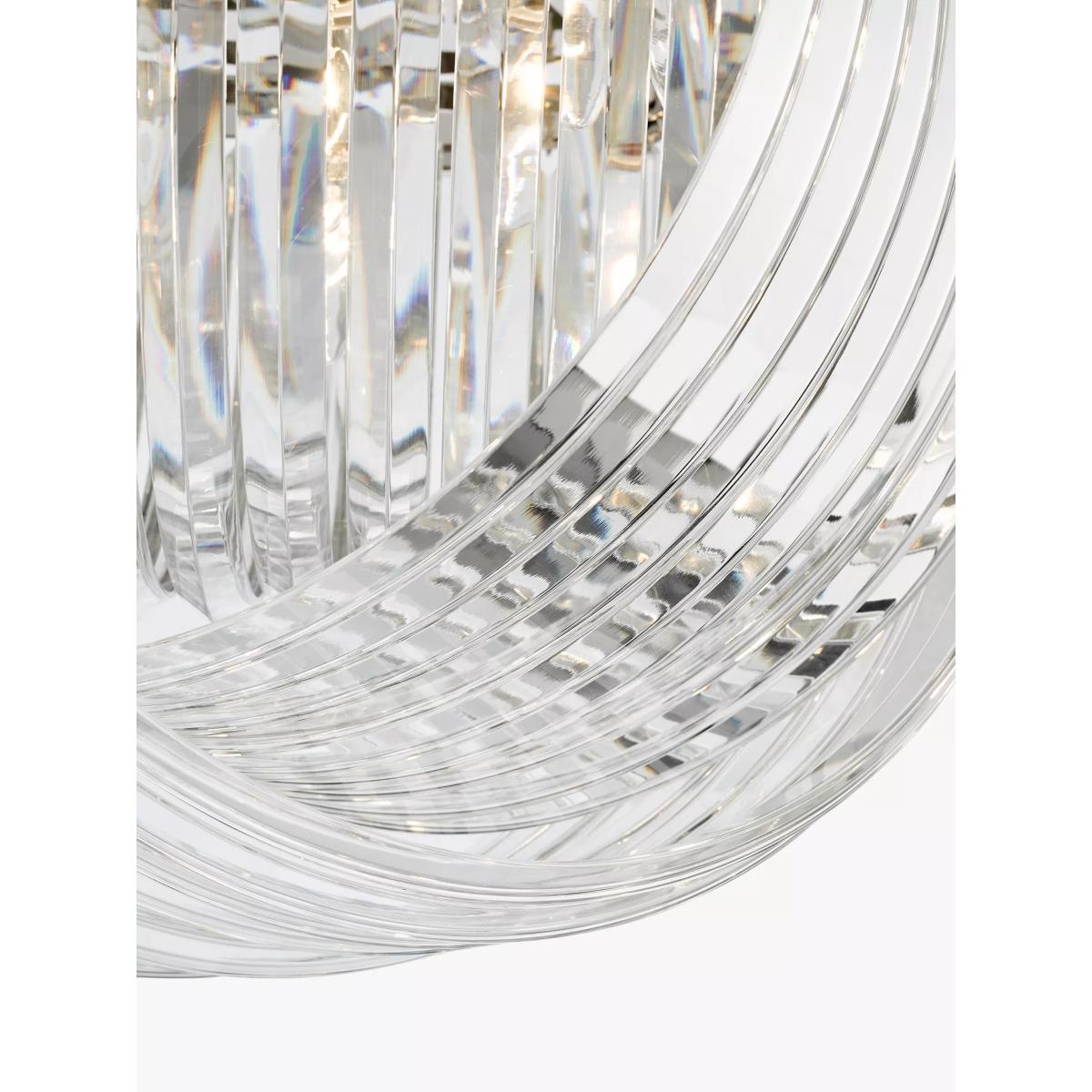 English Heritage Eltham 4 Light Swagged Crystal Flush Ceiling Light, Clear – image 4